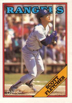 1988 O-Pee-Chee Baseball Cards 345     Scott Fletcher